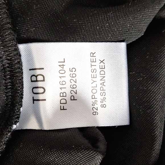 Tobi Black Whimsigoth Witchy Choker Neck Open Back Strapless Mini Dress Size L - Picture 11 of 13